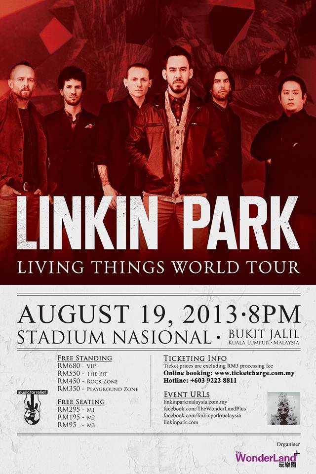 Linkin Park “Living Things” World Tour Live in Malaysia 2013