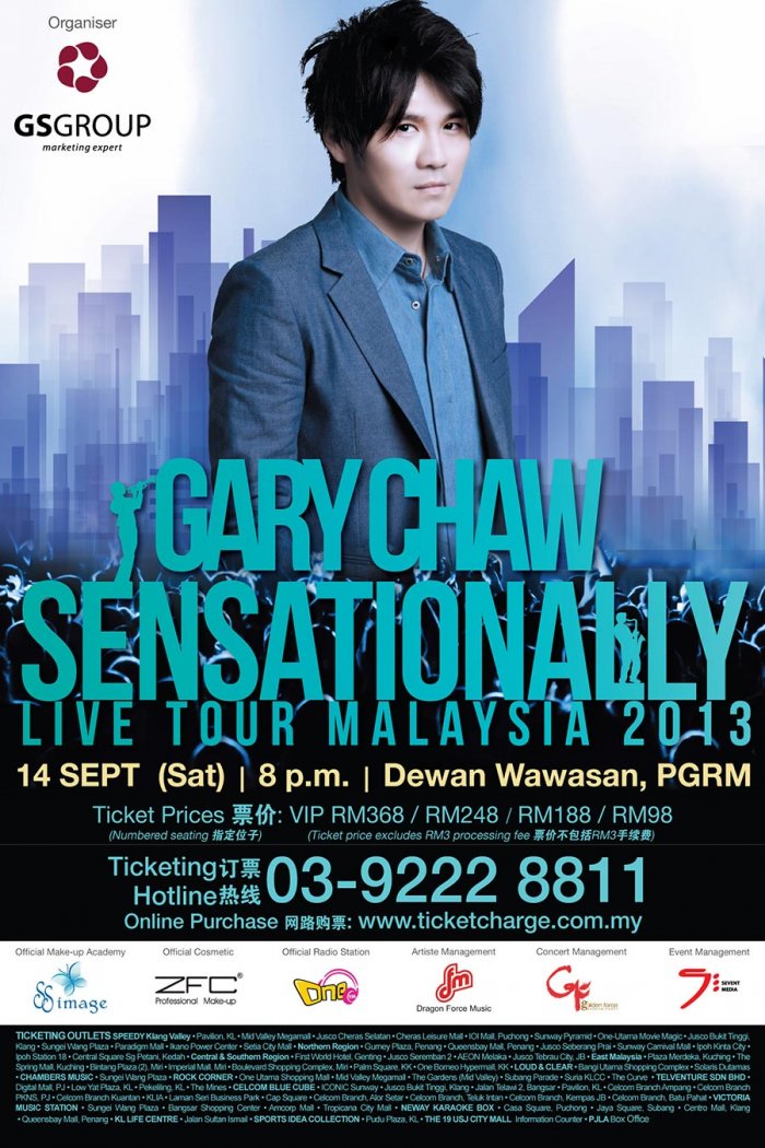 Gary Chaw Sensationally Live Tour Malaysia 2013