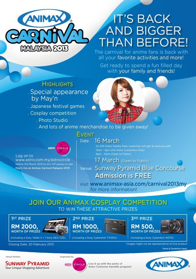 Animax Carnival Malaysia 2013 @ Sunway Pyramid