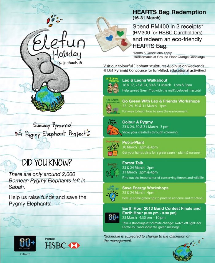 Sunway Pyramid EleFUN Holiday : A Pygmy Elephant Project