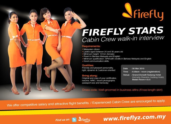 FireFly Cabin Crew Recruitment @ Grand Dorsett Subang Hotel