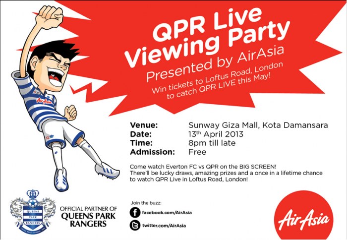 AirAsia - QPR Live Viewing Party
