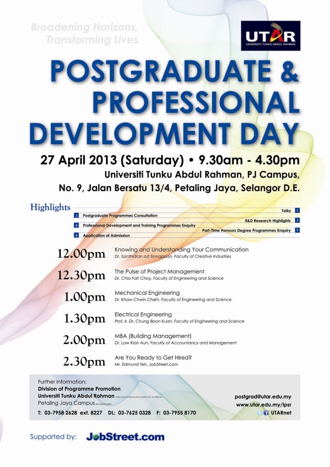 Postgraduate & Professional Development Day