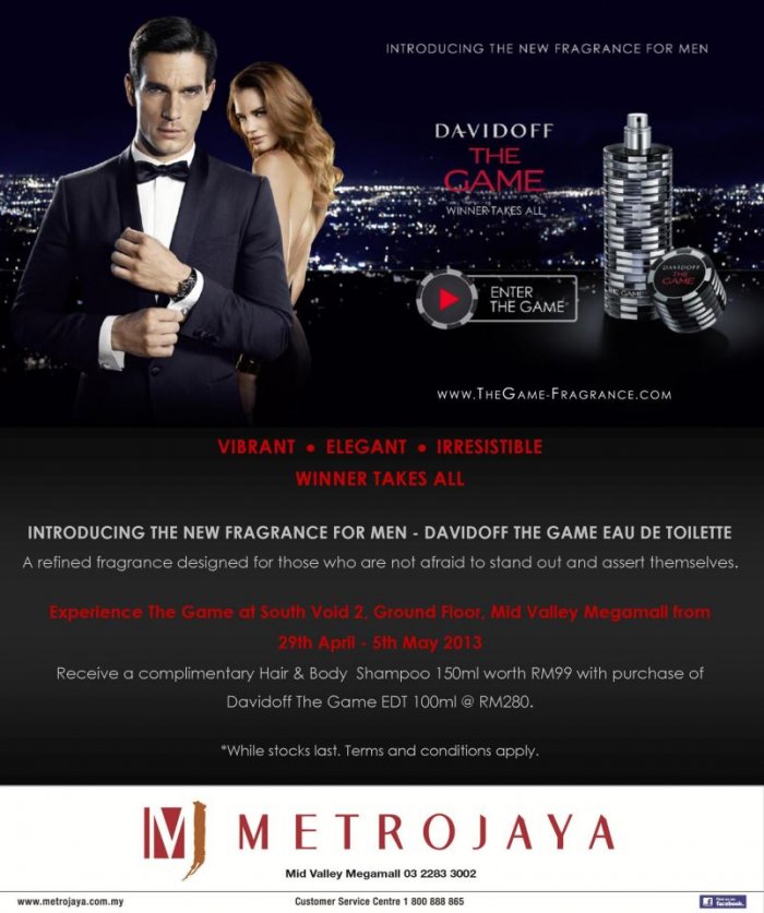 Davidoff The Game Eau De Toilette Roadshow