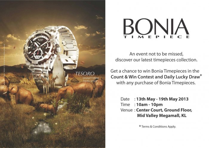 BONIA Timepiece Roadshow