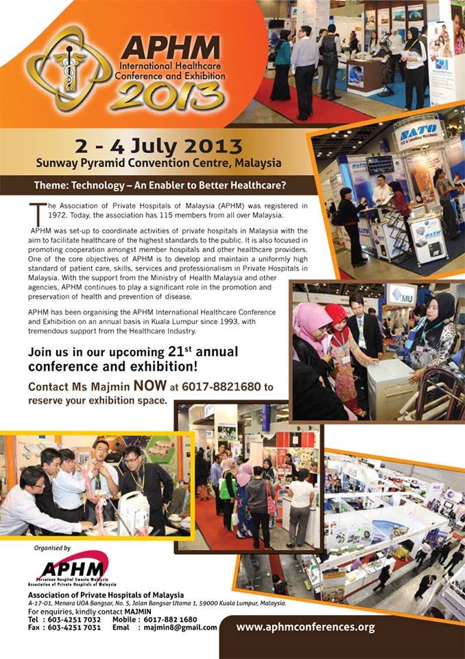 APHM International Healthcare Conference and Exhibition 2013