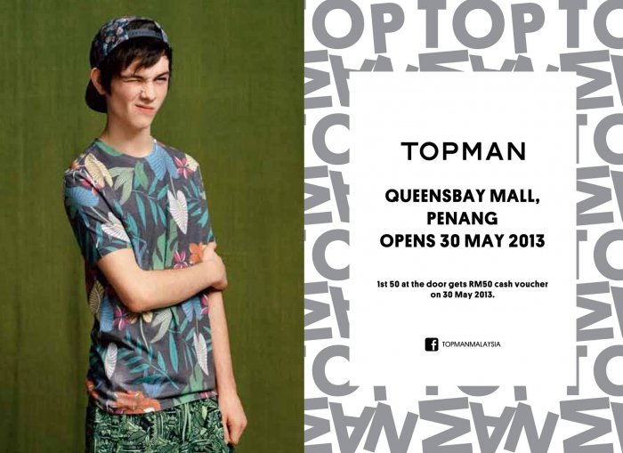 Topman Queensbay Mall Outlet Re-Opening