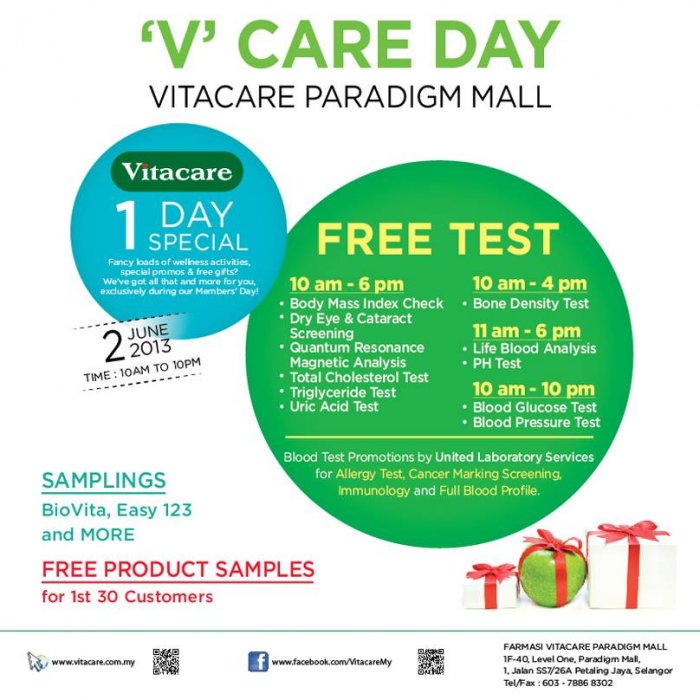 VCare Day @ Vitacare Paradigm Mall