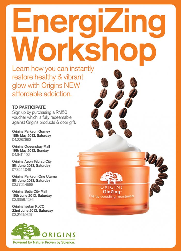 Origins EnergiZing Workshop @ Isetan KLCC