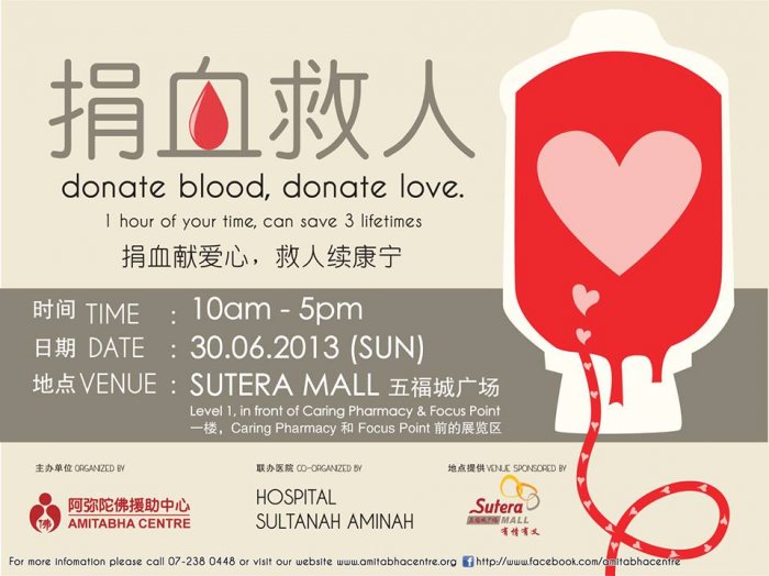 Sutera Mall Blood Drive - Donate Blood, Donate Love