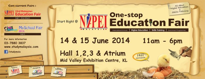 NAPEI 33rd Malaysian Education Fair 2014