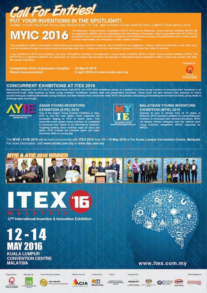 27th International Invention & Innovation Exhibition - ITEX 2016
