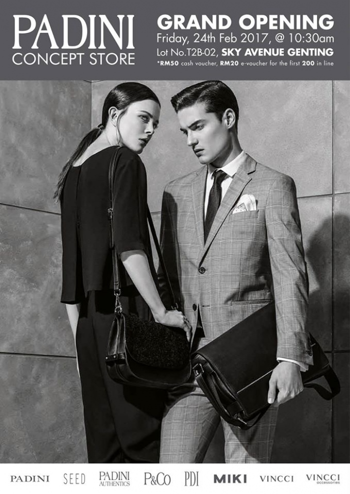 Free RM50 Cash Voucher & RM20 e-Voucher In Conjunction With Padini Store @ Sky Avenue Genting Opening
