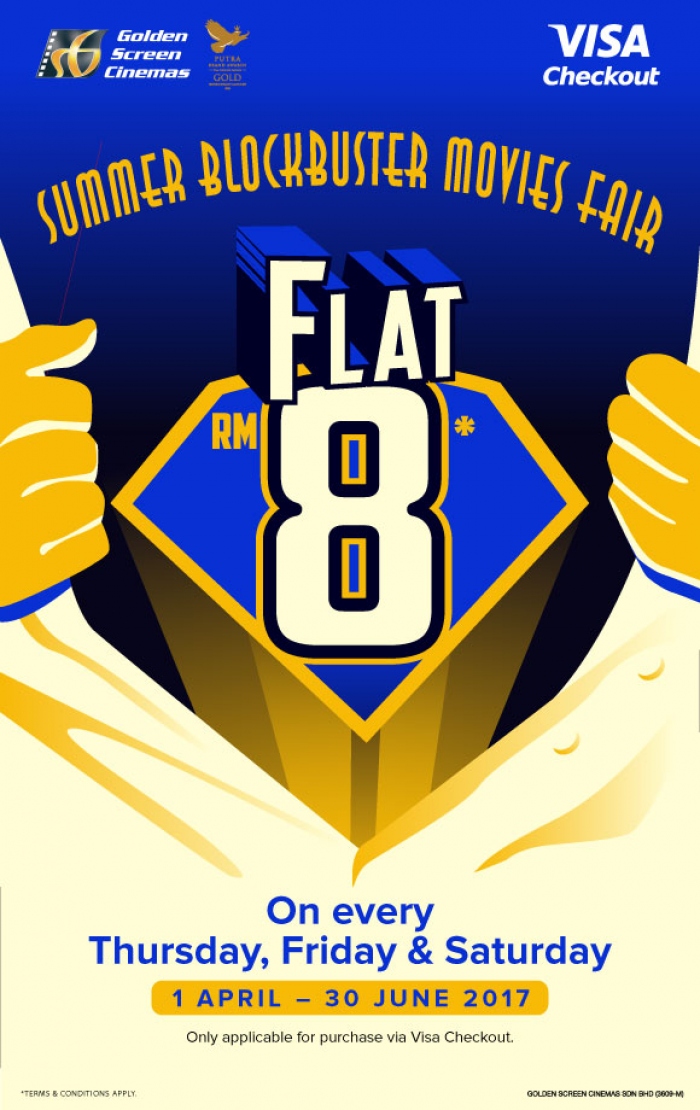 GSC Movies Ticket only RM8 Every Thursday, Friday & Saturday