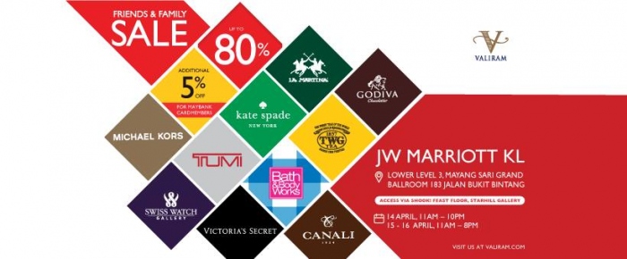 Valiram Friends & Family Sale - Up To 80% OFF