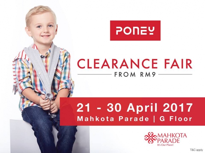 Poney Clearance Fair - Sale From RM9