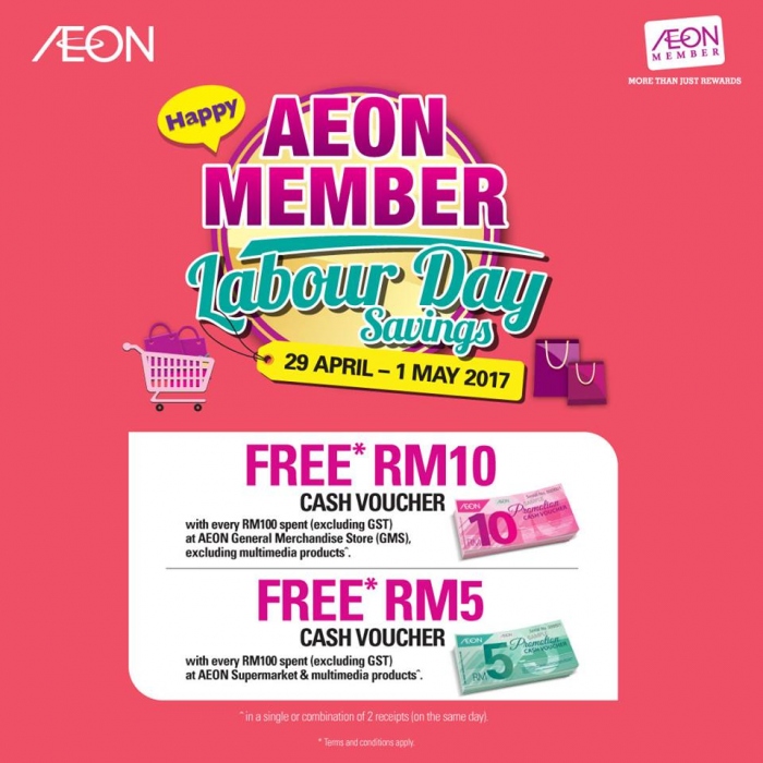 AEON Member Labour Day Savings