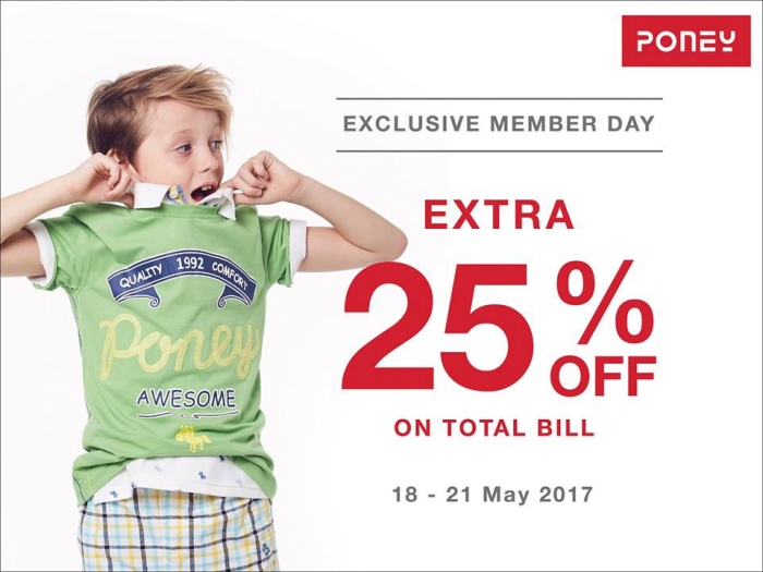 Poney Exclusive Member Day - Extra 25% OFF