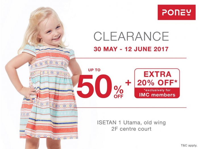 Poney Clearance Fair - 50% OFF + Extra 20% for IMC Members