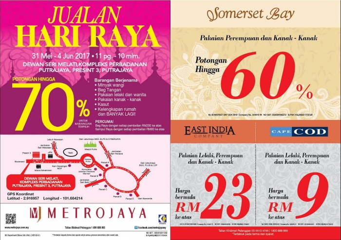 Jualan Hari Raya Metrojaya - Potongan Hingga 70%