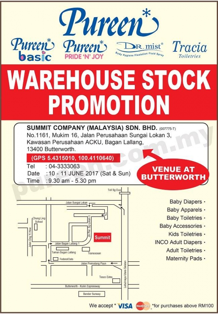 Pureen Warehouse Stock Promotion - Butterworth (June 2017)