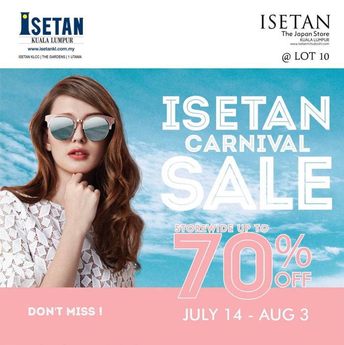 Isetan Carnival Sale - Storewide up to 70% OFF