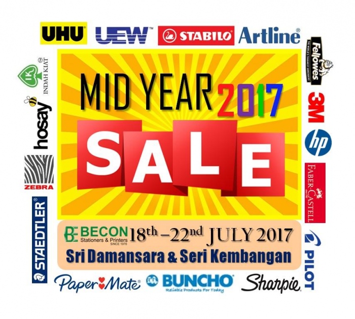 Becon Stationery Mid Year Sale 2017