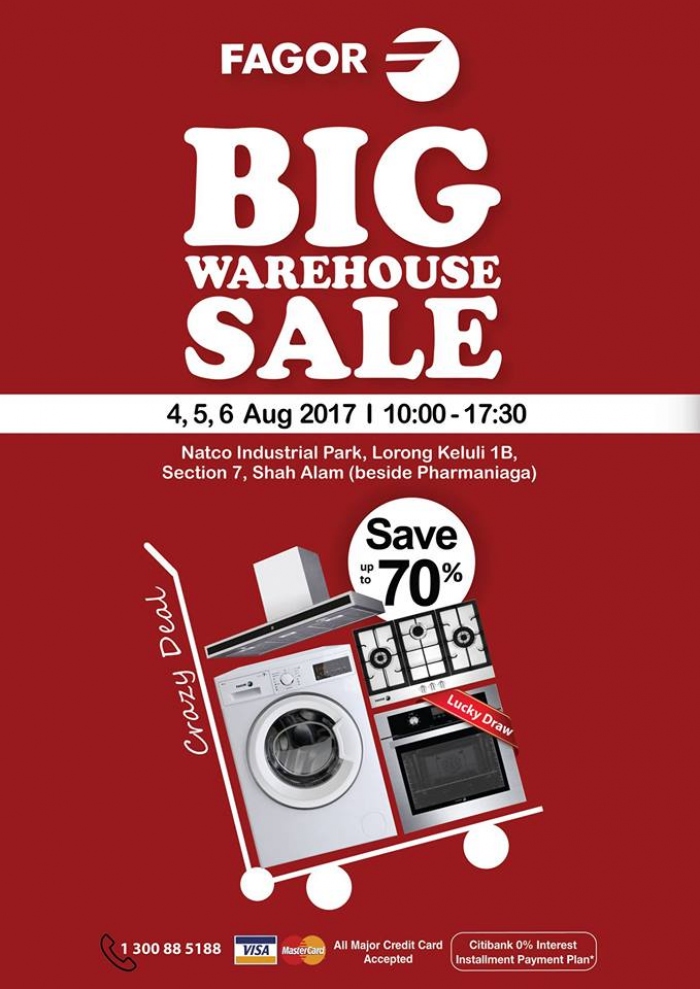 Fagor Big Warehouse Sale - Save Up To 70%