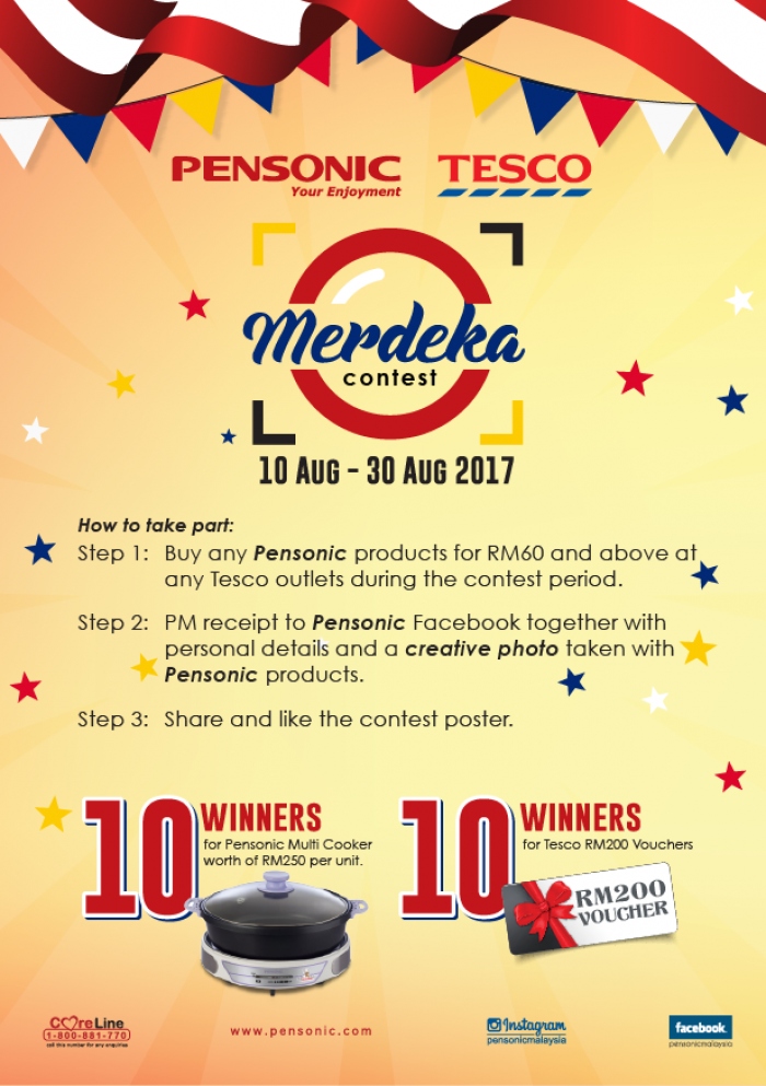 Pensonic Tesco Merdeka Contest - Shop & Win