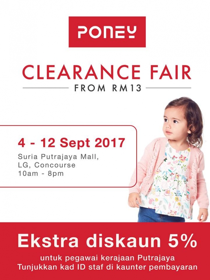 Poney Clearance Fair - Sale From RM13 (Putrajaya)