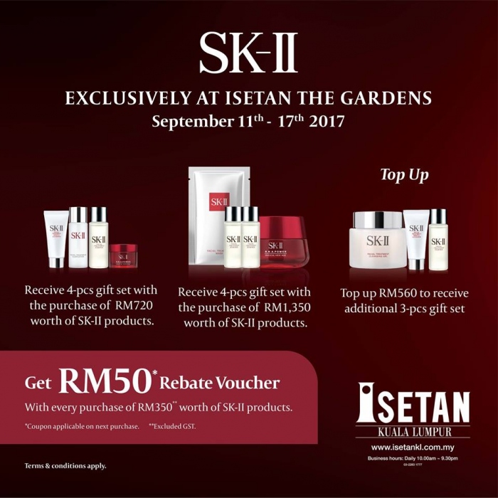 SK-II Exclusive Offer @ Isetan The Gardens