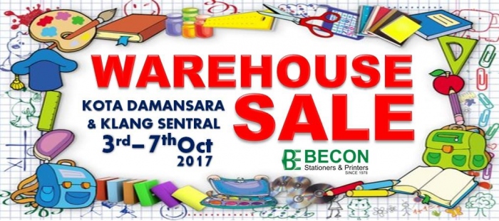 Becon Stationery Warehouse Sale @ Kota Damansara & Klang Sentral