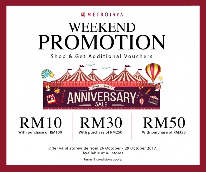 Metrojaya Weekend Promotion - Free Voucher Value Up To RM50