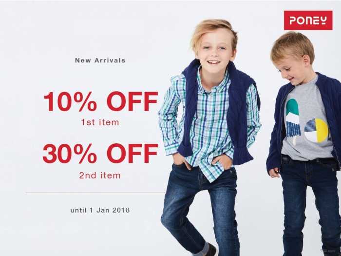 Up To 30% on New Arrivals @ Poney Boutiques
