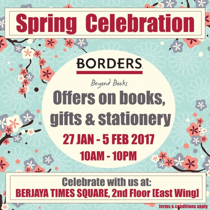Borders Bookstore Spring Celebration Promotion