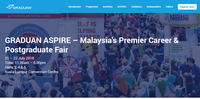 The 8th GRADUAN Aspire 2018 Career & Postgraduate Fair