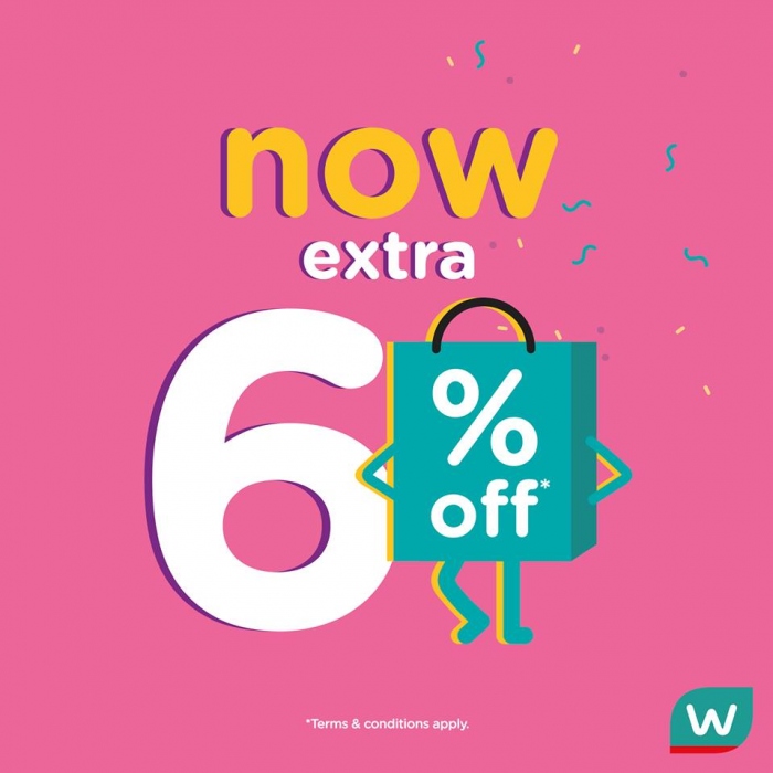 Up To 50% OFF Beauty & Health Products + Extra 6% OFF @ Watsons