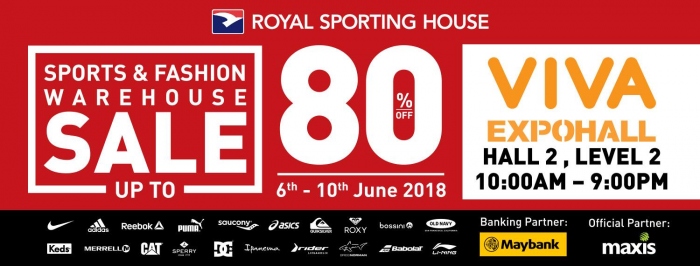 Royal Sporting House Mega Warehouse Sale June 2018