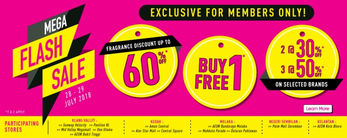 Sasa Members Exclusive Flash Sale - Up To 50% OFF