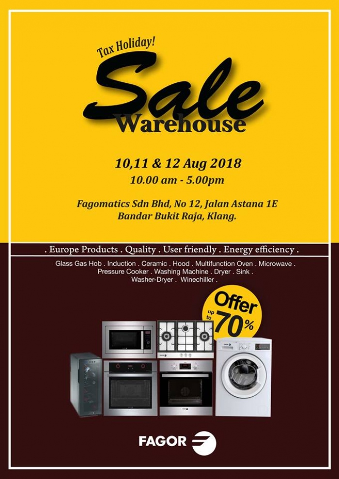 Fagor Warehouse Sale - Save Up To 70%