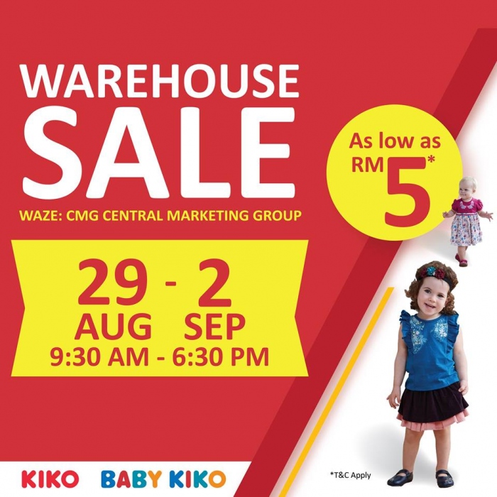 Kiko & Baby Kiko Warehouse Sale - As Low As RM5