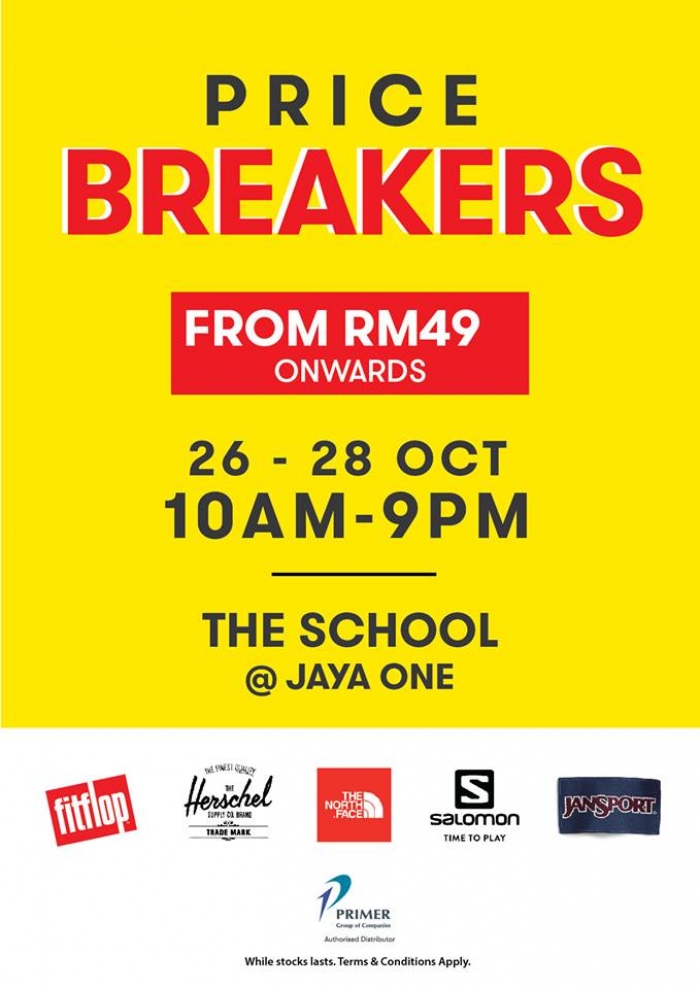 Primer Year-End Sale - Fitflop, Herschel, The North Face, Salomon & Jansport From RM49