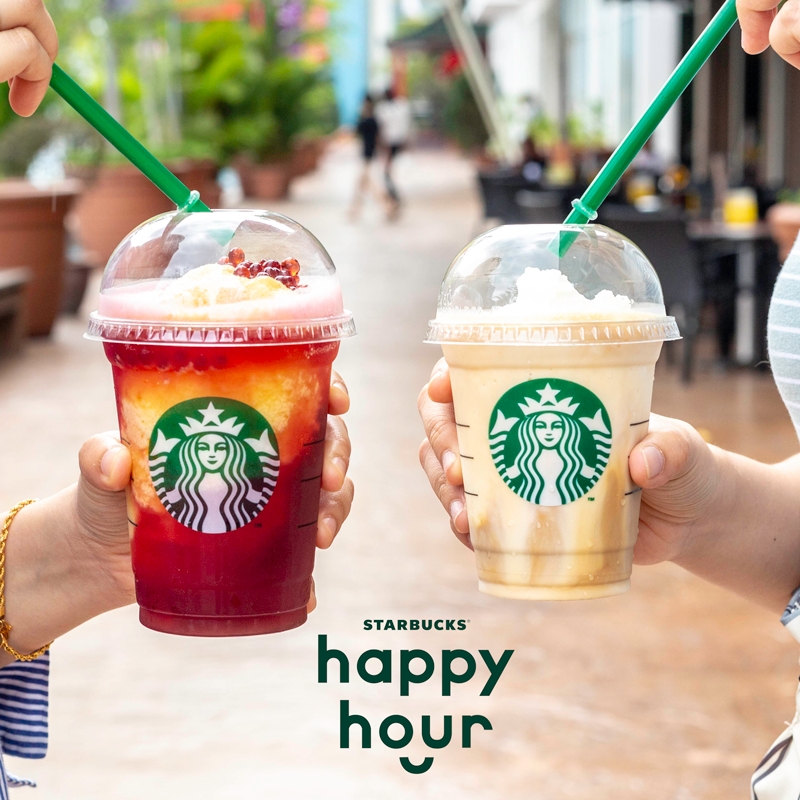 Starbucks Buy 1 Free 1 Happy Hour @ 5pm - 8pm - 1 Day Only
