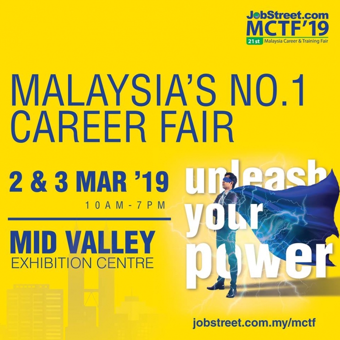 21st Malaysia Career & Training Fair - Jobstreet.com MCTF 2019